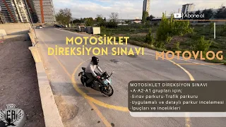 Motosiklet ehliyeti için sınav parkuru detayları ve ipuçları (A1-A2-A sınıfları) #motovlog #ehliyet