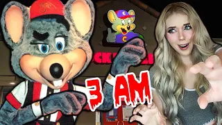 CHUCK E CHEESE'S 3 AM OVERNIGHT CHALLENGE!! (*CREEPY & HAUNTED!*) 5 Kids Went MISSING?