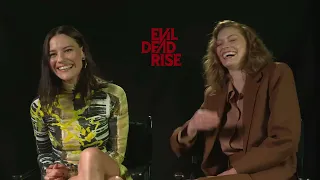 Lily Sullivan and Alyssa Sutherland on 'Evil Dead Rise', fake blood and messing with the dark arts