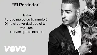 Maluma - El Perdedor (Video con letra/lyrics-Activar Subtítulos ) Official Reggaeton