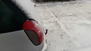 Peugeot 306 2.0 HDI 2001 cold start -2°C