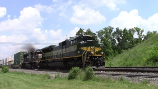 NS Erie heritage unit leading 25T at Enon Valley, PA