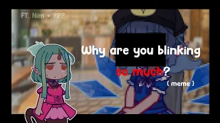 “Why are you blinking so much..?”   //  DreamTale |  Gacha |  Not canon