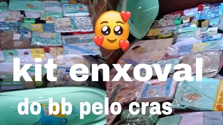 GANHEI um kit enxoval do bb pelo |CRAS 🥰 mostrei tudo!!