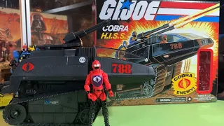 Cobra H.I.S.S. Tank G.I. Joe Retro Action Vehicle with Driver Figure Hasbro 2020 Unboxing Spotlight