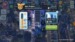 Epic Project Building Upgrades in SimCity Buildit