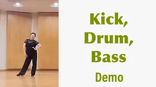 🎵 Kick, Drum, Bass Line Dance (High Improver) Demo ✨choreo by Kim Kyungjo
