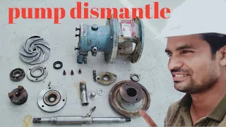 centrifugal Pump dismantling !! how to make pump dismantle ll  centrifugal pump parts