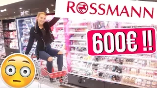 Ich darf NACHTS ALLEINE für 600€ bei ROSSMANN shoppen! 😱 & IHR GEWINNT ALLES! 😍