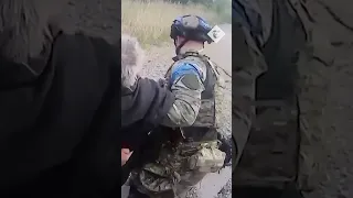 Ukrainian troops evacuate elderly civilians from Kharkiv frontline near the Russian border