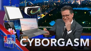 Stephen Colbert’s Cyborgasm: iPhone 15 Pro | Robocar Sex | NYPD’s Subway Robot