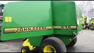 Прокрутка вальцового пресс-подборщика John Deere 575