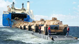 US Crazy Logistic Operation to Move Billion $ Worth of Vehicles at Sea