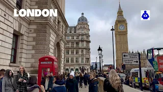 London Christmas Walk 🎄 VICTORIA Station, Westminster Cathedral to 🔔 BIG BEN | London Walking Tour
