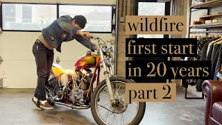 Wildfire | PART 2 | 1965 Harley-Davidson Survivor Chopper First Start in 20 Years