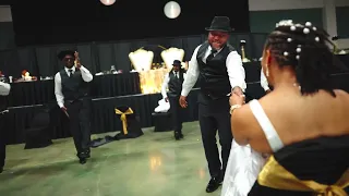 The Johnson Junction Wedding Reception: Best Groomsmen New Edition Dance Tribute to Bride. EPIC!