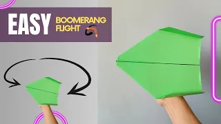 How to make a paper airplane that flies around you