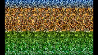 3D Stereogram Illusion Video Featuring Hidden TEXT Answers - Wordplay 1