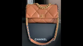 🎁 Unboxing CHANEL 19 caramel/brown/dark beige 🤎 most wanted color of the season ✨