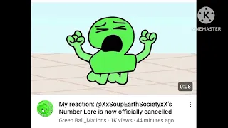 Yes @SoupEarthOfficial Number Lore Is Now Cancelled Yay!