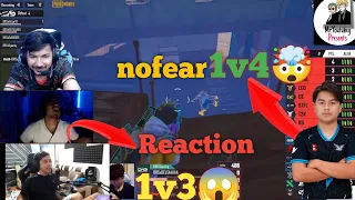 Drsdeltaa 1v3😱 and Sgnofear 1v4🤯 / streamer reaction@Cr7HoraaYT ,@4KGamingNepal @MrHyozu