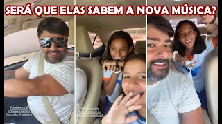 Alessandro querendo saber se as filhas sabem a nova música da Desejo de Menina | Central da Desejo