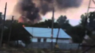 Террористы уничтожили п  Хрящеватое под г  Луганск 16 08 14
