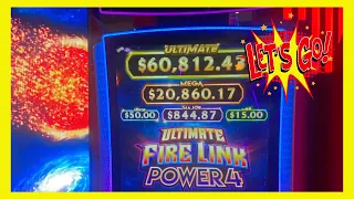 PLAYING ULTIMATE FIRE LINK POWER 4 SLOT MACHINE #CASINO #SLOTS #GAMBLING #FYP