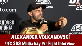 Alexander Volkanovski “You shouldn’t be surprised if I rag doll Ilia Topuria” at UFC 298