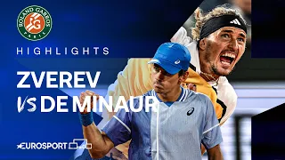 Alexander Zverev vs Alex De Minaur | Quarter-Final | French Open 2024 Extended Highlights 🇫🇷