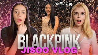 JISOO FRANCE vlog | BLACKPINK REACTION 💖