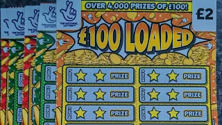 £100 loaded scratch cards £10 in play