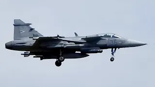 Jas 39 Gripen take off brutal sound 👍