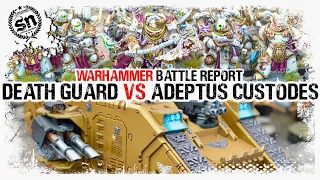 Warhammer 40,000 (Battle Report) Death Guard vs Adeptus Custodes