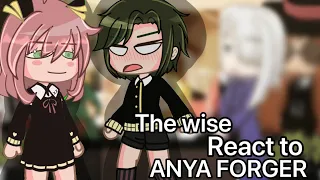 Wise react to anya forger || spyxfamily react || gacha react || damianya