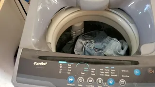 Comfee portable washer in operation