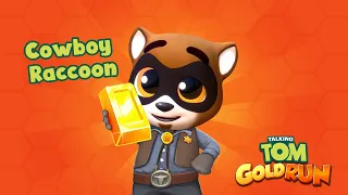 Talking Tom Gold Run | Cowboy Raccoon New Character