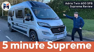 Adria Twin 600 SPB Supreme Campervan Review