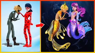 Miraculous Ladybug Glow Up Into Mermaid Princess - Miraculous Transformation | Fashion Wow