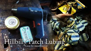 My Hillbilly Patch Lubing Technique | Frontier's Bear Grease (Easy Muzzleloader Patch Lubing)