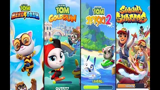 COMBO [TALKING TOM GOLD RUN, TALKING TOM HERO DASH, TOM JETSKI, SUBWAY SURFERS]