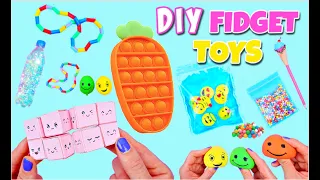 7 DIY Fidget Toys - Viral TikTok Fidget Toys Ideas - Carrot Pop It & more! DIY Pop It Satisfying!