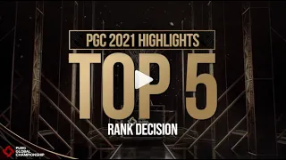 PGC 2021 Rank Decision TOP5 Highlights 🔥 | PUBG Esports