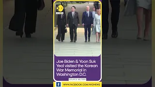 Biden and S. Korea's Yoon Visit Korean war memorial | WION Shorts