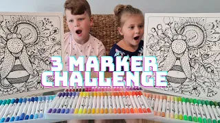 LOONYTOONSTV - THREE MARKER CHALLENGE!!!