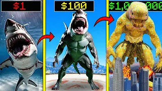 GTA 5 : $1 SHARK to $1,000,000,000 GOLD DIAMOND SHARK in GTA 5!