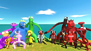 Rainbow Friends Devil War | Rainbow Friends vs Devil Itself - Animal Revolt Battle Simulator