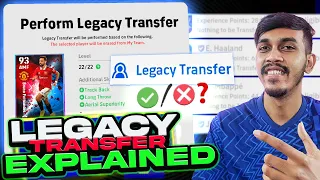 AVOID THESE Mistakes While Using LEGACY TRANSFER (training tutorial) | eFootball23 Mobile