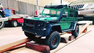 Traction Hobby Green Body Mercedes Benz & Brabus G550 4x4² Trail rig by RC Cars Hobby