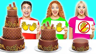 No Hands vs One Hand vs Two Hands Eating Challenge #2 | Funny Food Situations by Multi DO Challenge